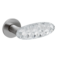 CRYSTAL DIAMOND Door Handle With Yale K
