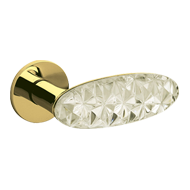 CRYSTAL DIAMOND Door Handle With Yale K