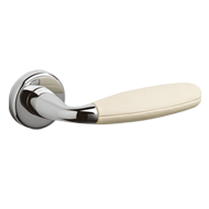 CLUB Door Handle - Brass - Bright Chrom