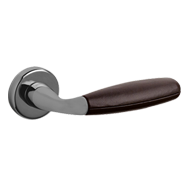 CLUB Door Handle - Brass - Satin Nickel