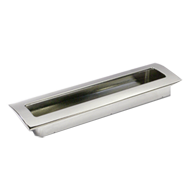 Cabinet Flush Handle - 160mm - Bright C