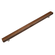 Main Door handle - 8 Inch - Wooden/Chro