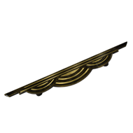 Rainbow Glass Door Handle Brass Antique