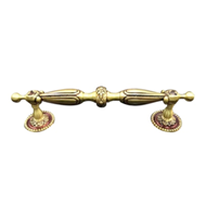 Brass Door Pull Handle - Antique Brass