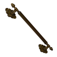 Brass Door Pull Handle - Antique Brass