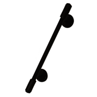 Iron Door Pull Handle - 20 Inch - Black