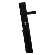 Iron Door Lever Handle - Black Colour -