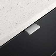 Aluminium Cabinet Handle - 40mm - Brush