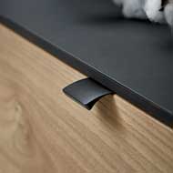 Aluminium Cabinet Handle - 40mm - Antiq