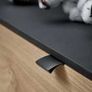 Aluminium Cabinet Handle - 40mm - Inox