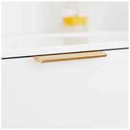Aluminium Cabinet Handle - 200mm - Brus