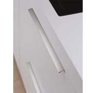 Aluminium Cabinet Handle - 350mm - Inox