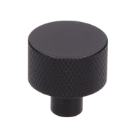 Cabinet Knob - 24mm - Matt Black Colour