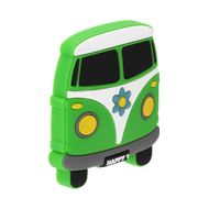 Kids Green Colour Bus Design Rubber Cab