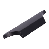 Cabinet Handle - 122mm - Matt Black Fin