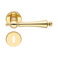 Heidi Door Lever Handle on rose - Patin