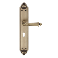 AIDA Door Lever handle on Plate - Big S