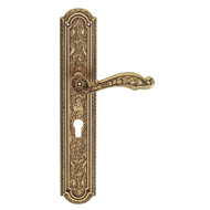 JARDIN Lever Handle on Plate - Patine M