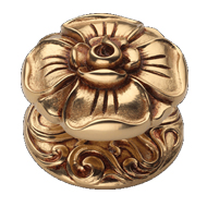 Queen Fixed Door Knob - 100mm - Patine 