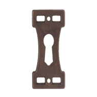 Key Hole - 48mm - Old Silver Escutcheon