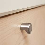 POINT Cabinet Knob - Zamak Inox Look Fi