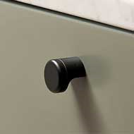 POINT Cabinet Knob - Matt Black Finish 