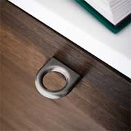 LUCK Cabinet Handle - Zamak Inox Look F