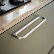 LUCK Cabinet Handle - Zamak Inox Look F