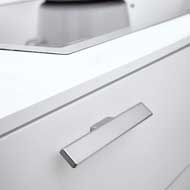 HAMMER Cabinet Handle - Zamak Inox Look