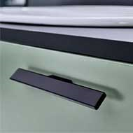 HAMMER Cabinet Handle -  Matt Black Fin