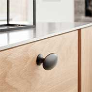 OVAL SIMPLE w/PINS Cabinet Knob - Zamak