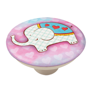 Colourful Elephant Design Cabinet Knob 