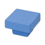 Painted Blue Square Cabinet Knob - 30X3