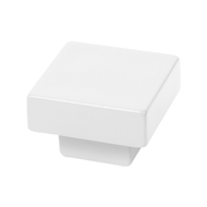 Painted White Square Cabinet Knob - 30X