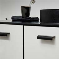 INVERT Cabinet Handle - Brushed Matt Bl