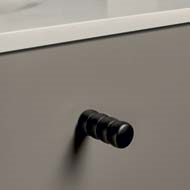 Small Cabinet Knob - Matt Black Finish 