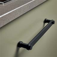 Cabinet Handle - Matt Black Finish - 16