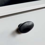 HALO Ceramic Cabinet Knob in Black Colo