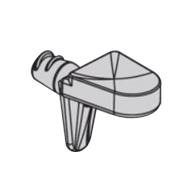 Glass Shelf Support (Screw) - Nickel Pl