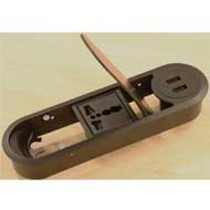 Electric Box with Cable Manager - Black
