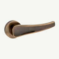 Lever Handle on rose - Bronze Finish