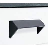 Cabinet Handle - 168mm - Matt Black Fin