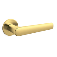 Lugano Door Handle - Brass - Brass - Su