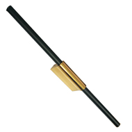 Cabinet Handle - 300mm - Black Gold Fin