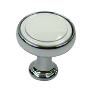 Cabinet Knob - 23mm - Bright Chrome & W