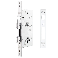 Lock Body - 85x60mm - Chrome Plated Fin