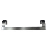 Cabinet Handle - Brush Satin Nickel Fin