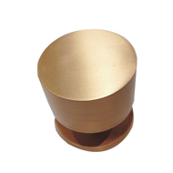 Brass Door Fix Knob CD - Antique Brass
