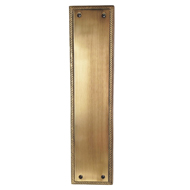 Brass Finger Plate Rope Rim - 12" - AB 