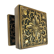 Brass Decorative CD Door Knob - 90mm -